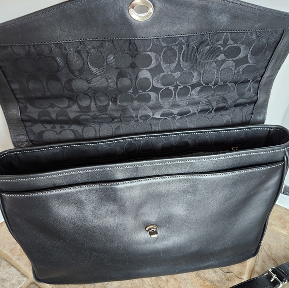 Coach Lexington Leather Messenger Bag Briefcase Vintage - Picture 7 of 17